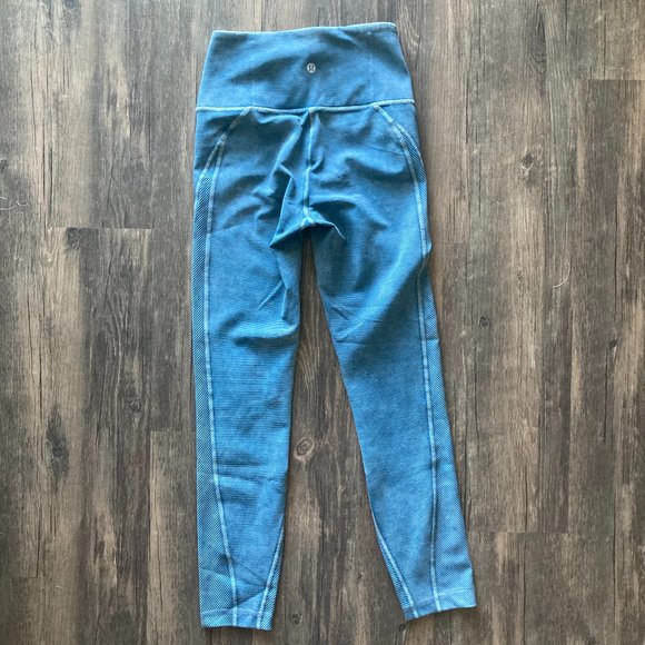 Lululemon Ribbed Moto Style Leggings, Size 2, Petite Friendly, Lightly Used - Picture 2 of 4